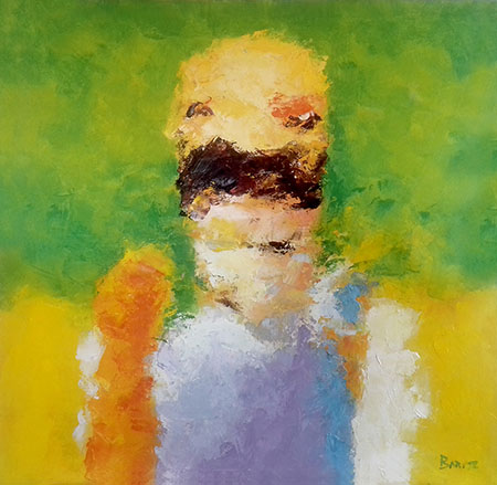Stanisław Barysz, malarstwo, 100 x 100 cm