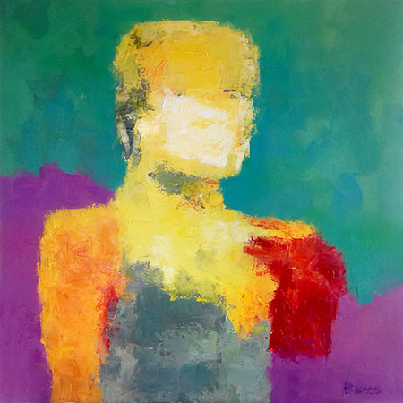Stanisław Barysz, malarstwo, 100 x 100 cm
