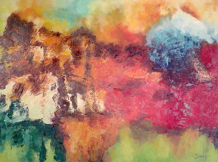 Stanisław Barysz, malarstwo, 110 x 150 cm